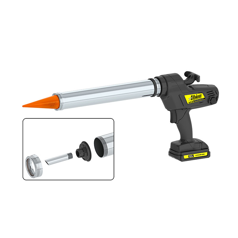 20oz Core Cordless Sausage Gun w/ Orange Cone Nozzles 18 Volt